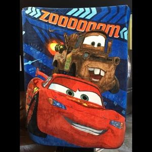 Disney | Bedding | Disney Pixar Cars Plush Throw Euc Twin Blanket Lightning  Mcqueen | Poshmark